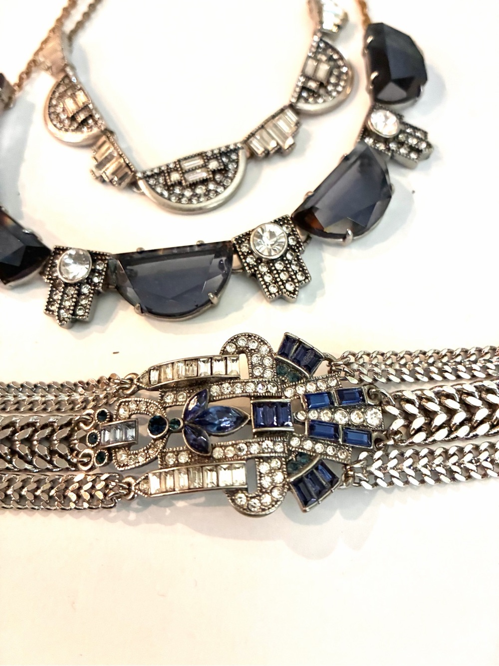 Chloe + Isabel Grand Cabaret two-tier Convertible Necklace w/ matching Bracelet